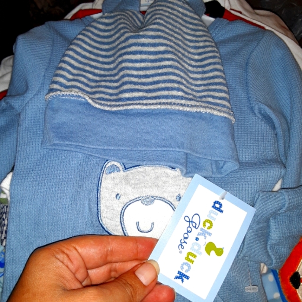 Duck duck goose beand sweater and hat for boy